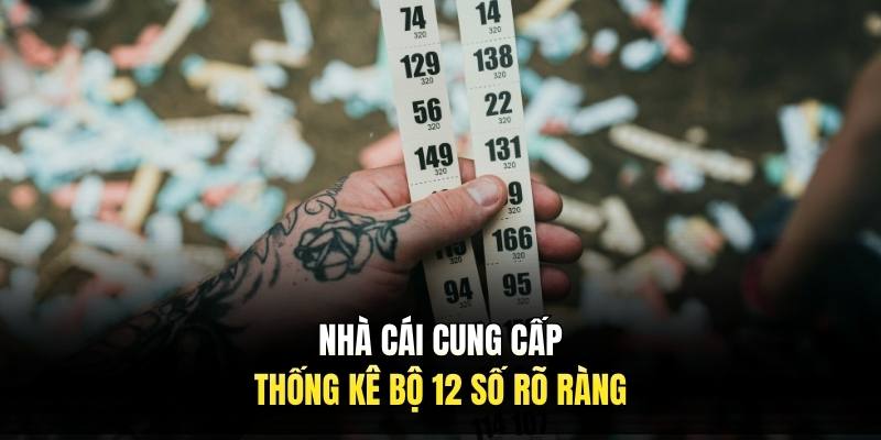 Nhà cái cung cấp thống kê bộ 12 số rõ ràng.